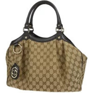 Gucci GG Sukey 2way Shoulder Bag canvas brown
